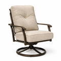 Sedia girevole in metallo con cuscino beige, altezza 90 cm